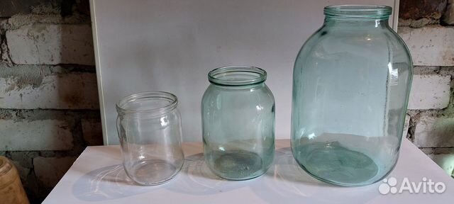 Стеклобанки: 0,5 литра, 0,7 литра, 1 литр 3 литра