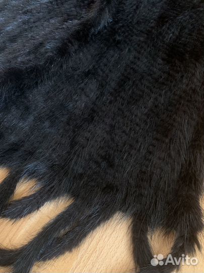Палантин из норки большой - новый,175см
