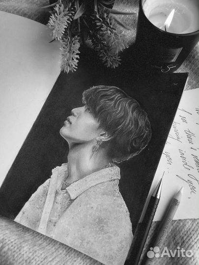 Портрет карандашом по фото на заказ