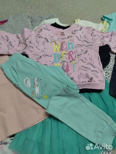 Детские вещи пакетом для девочек 128 134