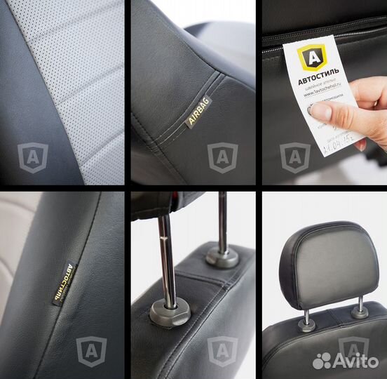 Чехлы на Hyundai Porter (экокожа+алькантара)