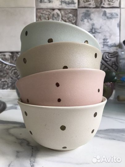 Набор тарелок глубоких. Керамика