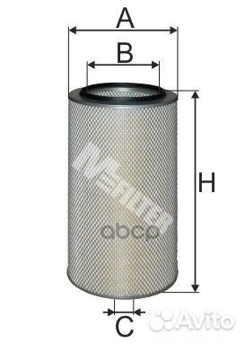 Фильтр воздушный 276/165х520 A839 M-Filter