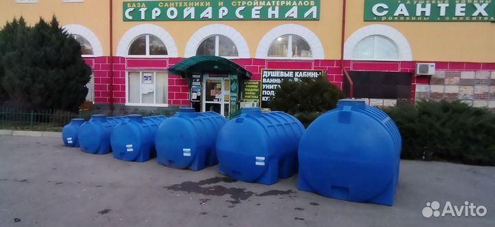 Емкость для воды горизонтальная 3000 эко