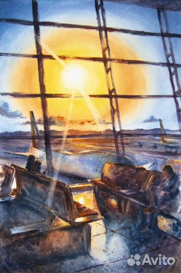 Картина акварелью 