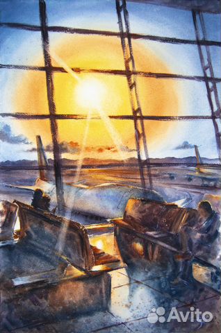 Картина акварелью 