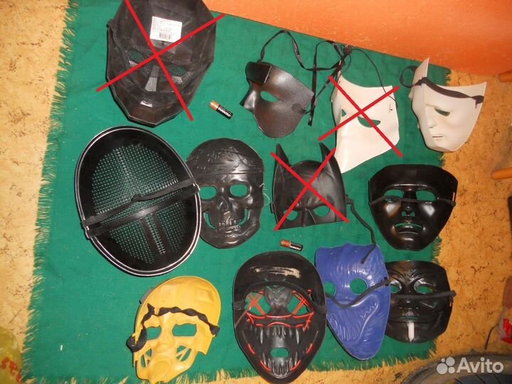 Маски пластиковые герои комиксов только самовывоз