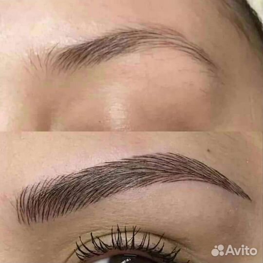 Микроблейдинг бровей (волосковый татуаж)