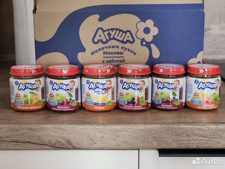 Фруктовое пюре Агуша 100гр