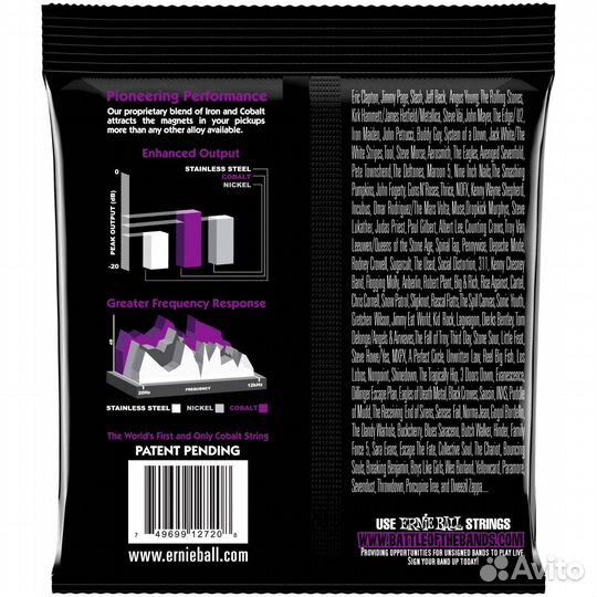 Ernie ball 2729 cobalt slinky power 11-58 - струны