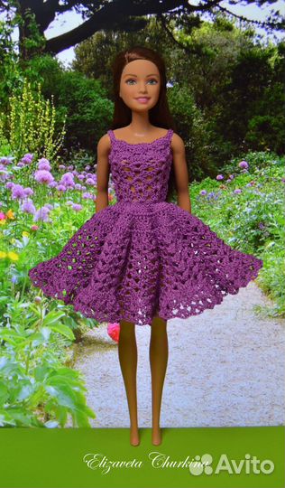 Вязаная одежда для Барби на заказ