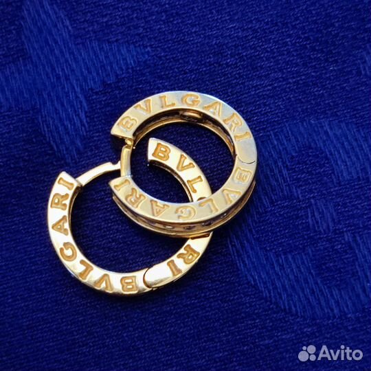Золотые серьги bulgari