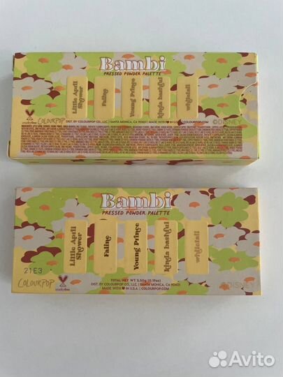 Палетка теней Colorpop Bambi Disney Оригинал