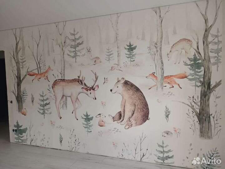 Поклейка обоев