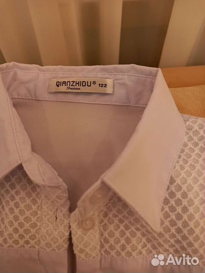 Блузки школьные для девочки р 122