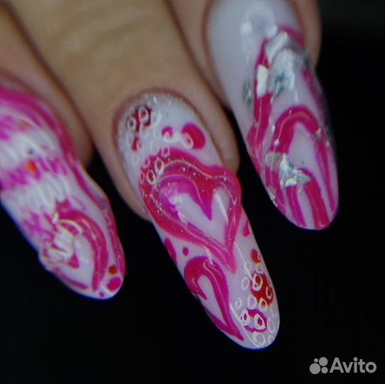 Креативный маникюр, наращивание ногтей