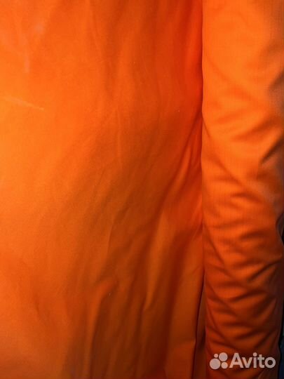 Ткань оранжевая плотная