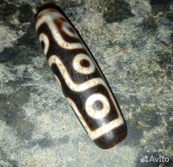 Старая Бусина Дзи 9-глаз. Защита.Успех.Богатство