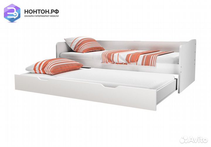 Кровать детская выдвижная Polini kids Fun 4200 бел