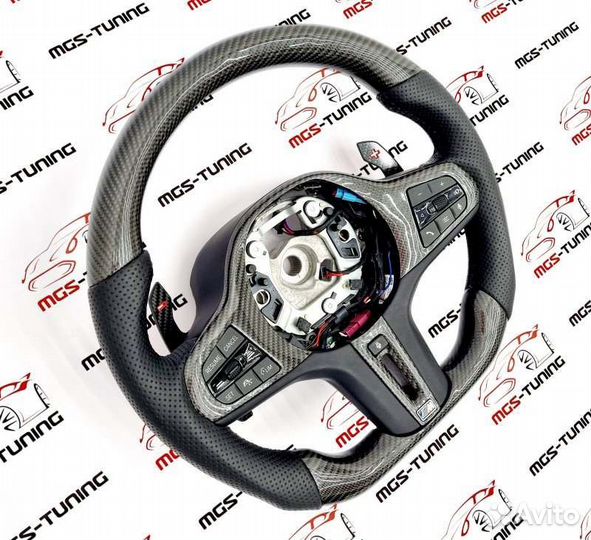 Руль с подогревом BMW X5 G05 стиль M карбон X5M