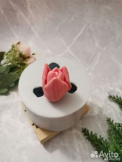 Силиконовая форма тройник тюльпан