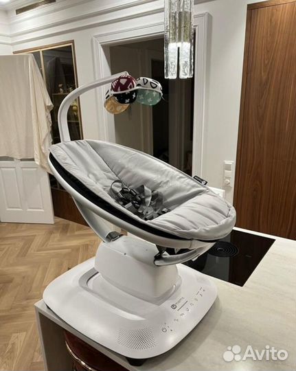 Шезлонг-качели 4moms mamaroo new 5.0+вкладыш новые