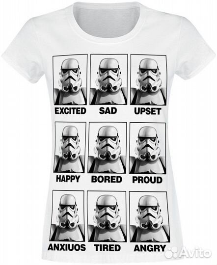 Футболка Star Wars Stormtrooper Moods размер Large