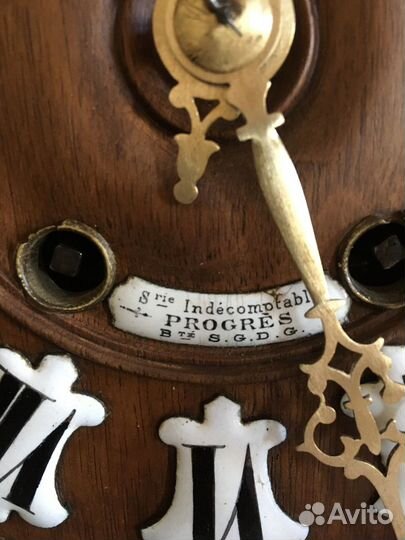 Старинные часы с барометром Japy 115 см