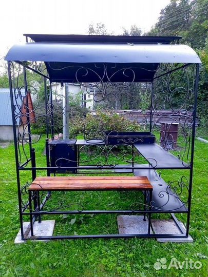 Мангал с крышей