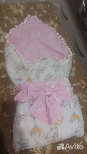 Новый Конверт на выписку для девочки весна