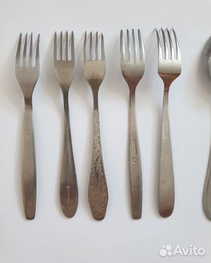 Ложки, вилки, приборы из нержавеющей стали СССР