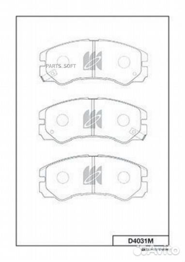 Kashiyama D4031M D4031M-01 425 02Y04-4031M колодки