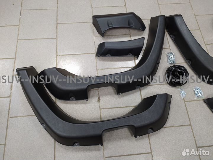 Расширители арок Лаптеры УАЗ патриот с накладками