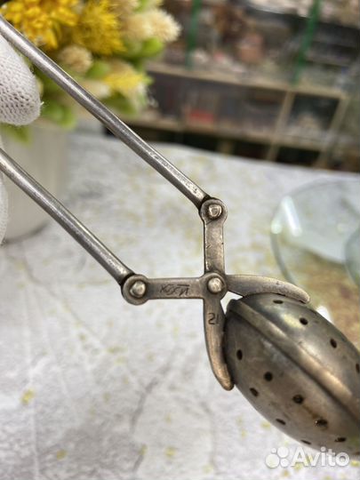 Ложка-сито для заваривания мельхиор