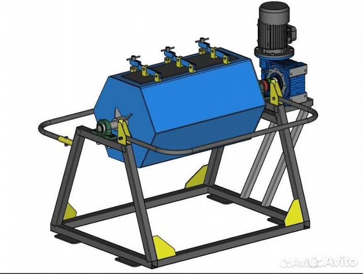 Смеситель галтовочный барабан 200л