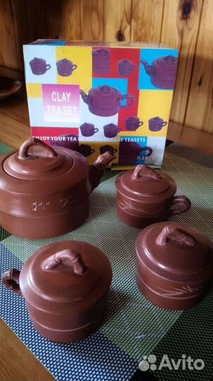 Глиняный чайный набор
