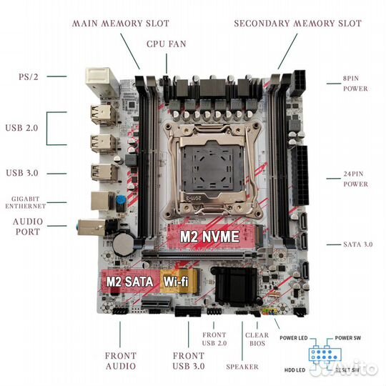 Комплект xeon E5-2673v3 + Qiyida X99 + 16gb DDR3