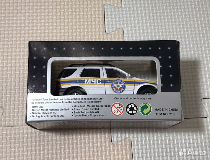 Cararama Mercedes ML мчс 1:43