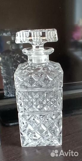 Графин хрустальный со стаканами,Богемия СССР