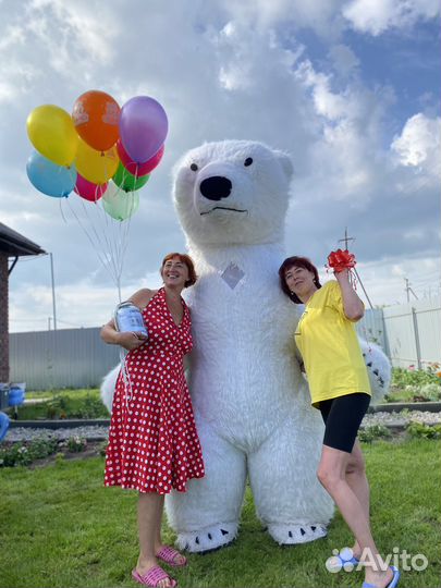 Танцующий Белый Мишка. Поздравление на праздник