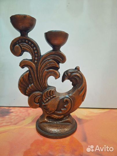 Подсвечник винтажный металлический СССР