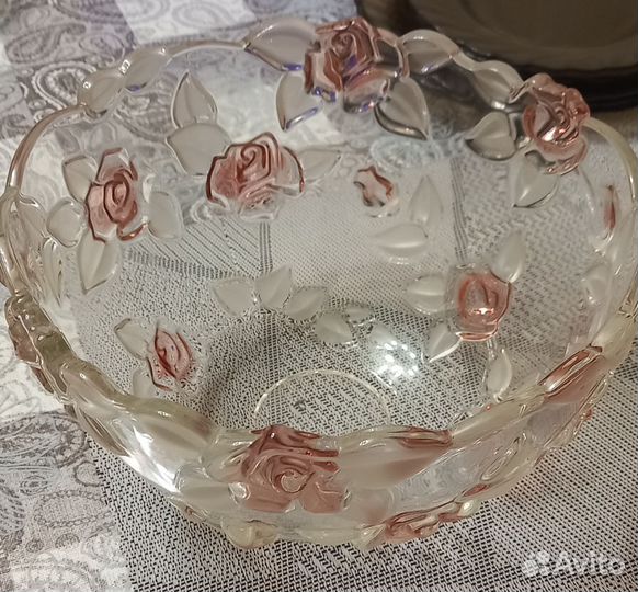 Салатник хрустальный большой