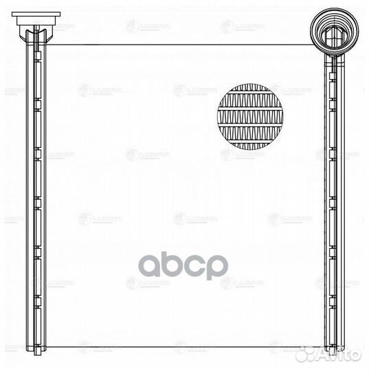 LRH 1852 радиатор отопителя\ Skoda Octavia A7