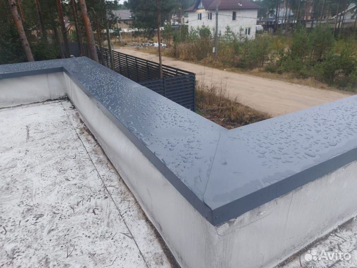 Парапетные планки отливы капельники фасонка от 1м