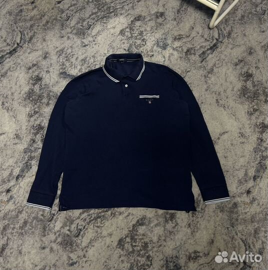 Регбийка gant длинный рукав лонгслив