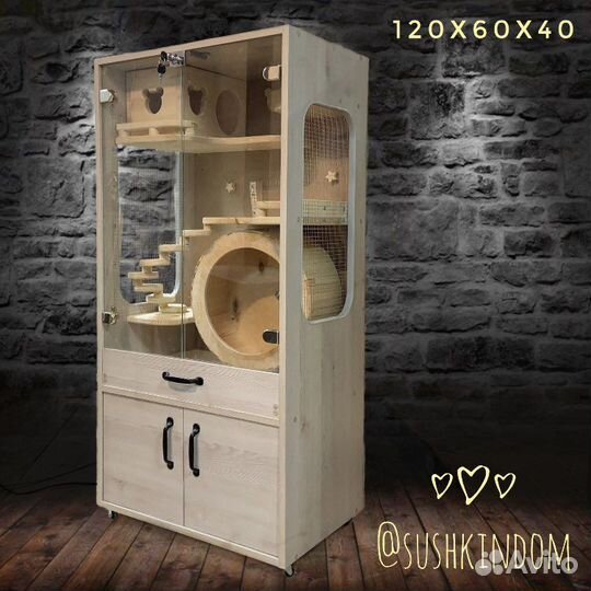 Витрина клетка для шиншилл