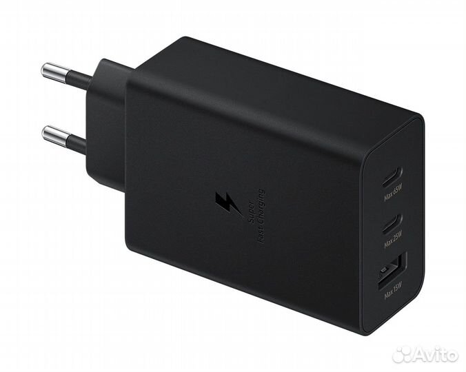 Сетевой Адаптер Samsung 65W PD Trio USB-C to USB-C