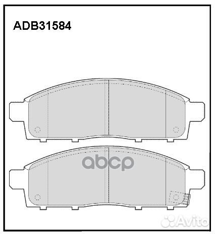 Колодки торм. fiat mitsubishi L 200 / triton (K