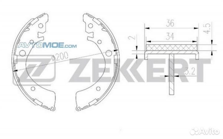 Колодки торм. бараб. задн. Honda Accord I-III 78