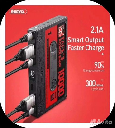 Повербанк 10000 mAh. Remax- Power Bank. Новый